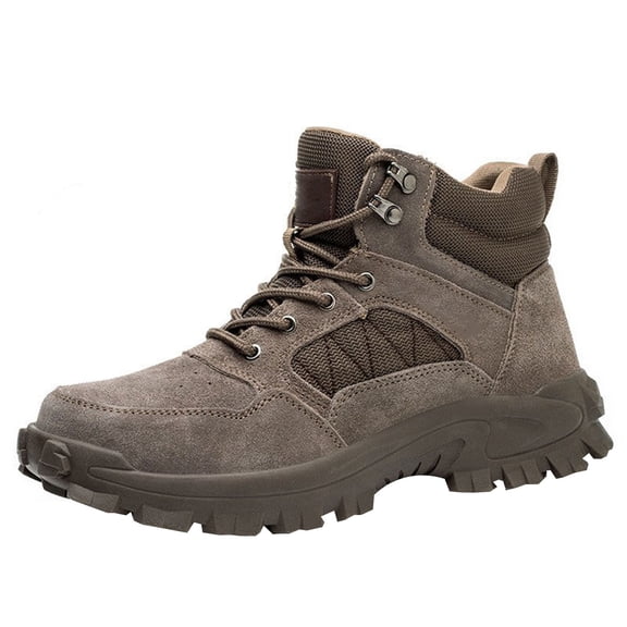 Work Shoes Men's Safety Shoes Breathable Lightweight Steel Toe Shoes Non-Slip Comfortable Fashion