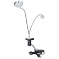 thumbnail image 4 of Clip Lampe de Bureau, Lampe de Lecture USB Alimenté Surbrillance LED Double Tête 10 Vitesses Réglables pour la Chambre à Coucher, 4 of 8