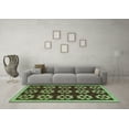 thumbnail image 3 of Ahgly Company Indoor Rectangle Abstract Turquoise Blue Modern Area Rugs, 6' x 9', 3 of 4