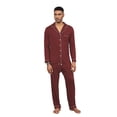 thumbnail image 2 of Zshosam Mens Pajamas Set Classic Long Sleeved and Long Pants Sleepwear Loungewear(Red,XL), 2 of 5