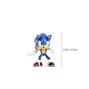 Jada Metalfigs Sonic the Hedgehog 4-Pack - Sonic, Tails, Knuckles, Shadow, 2.5” Die-Cast Figures - Wave 1, Ages 8+