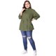 thumbnail image 2 of Chaqueutilitarcon cordón cuello alto talgrande pamujer Verde Ejercito XXL, 2 of 6