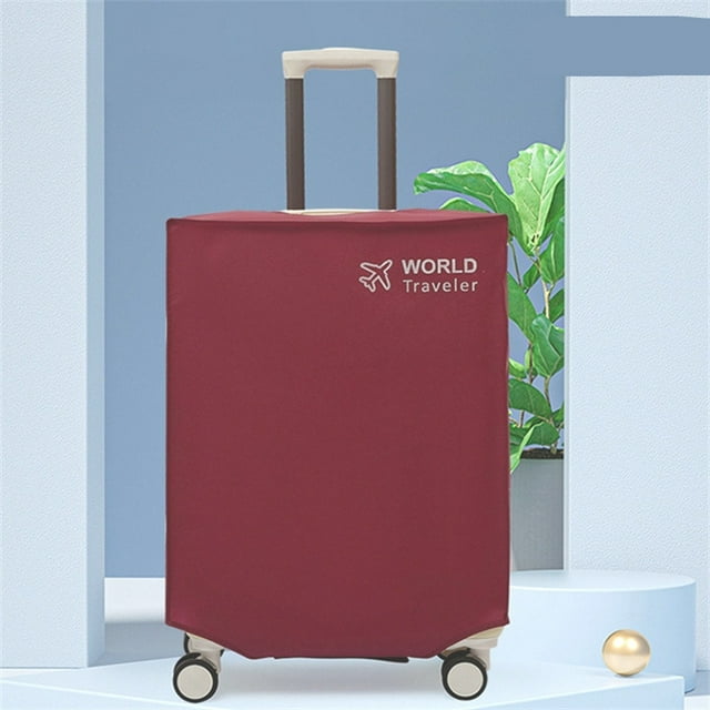 1PC Black Luggage Cover Non-woven Fabric Suitcase Protector Baggage Dust Case Cover Suitable For 20-30 Inch Suitcase Case red 20 inch