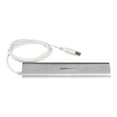thumbnail image 3 of StarTech.com 7 Port Compact USB 3.0 Hub with Built-in Cable - Aluminum USB Hub - Silver USB3 Hub with 20W Power Adapter (ST73007UA) - USB peripheral sharing switch - 7 x SuperSpeed USB 3.0 - desktop, 3 of 8