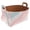 Multicolor 5, variant on Brown and White Marbling Storage Basket Collapsible Storage Bin, PU Foldable Basket Convenient Box Storage Organizer with Handles for Shelves Office Bedroom Closet Nursery Toys Laundry