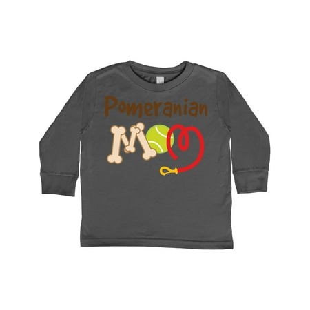 

Inktastic Pomeranian Dog Mom Gift Toddler Toddler Girl Long Sleeve T-Shirt