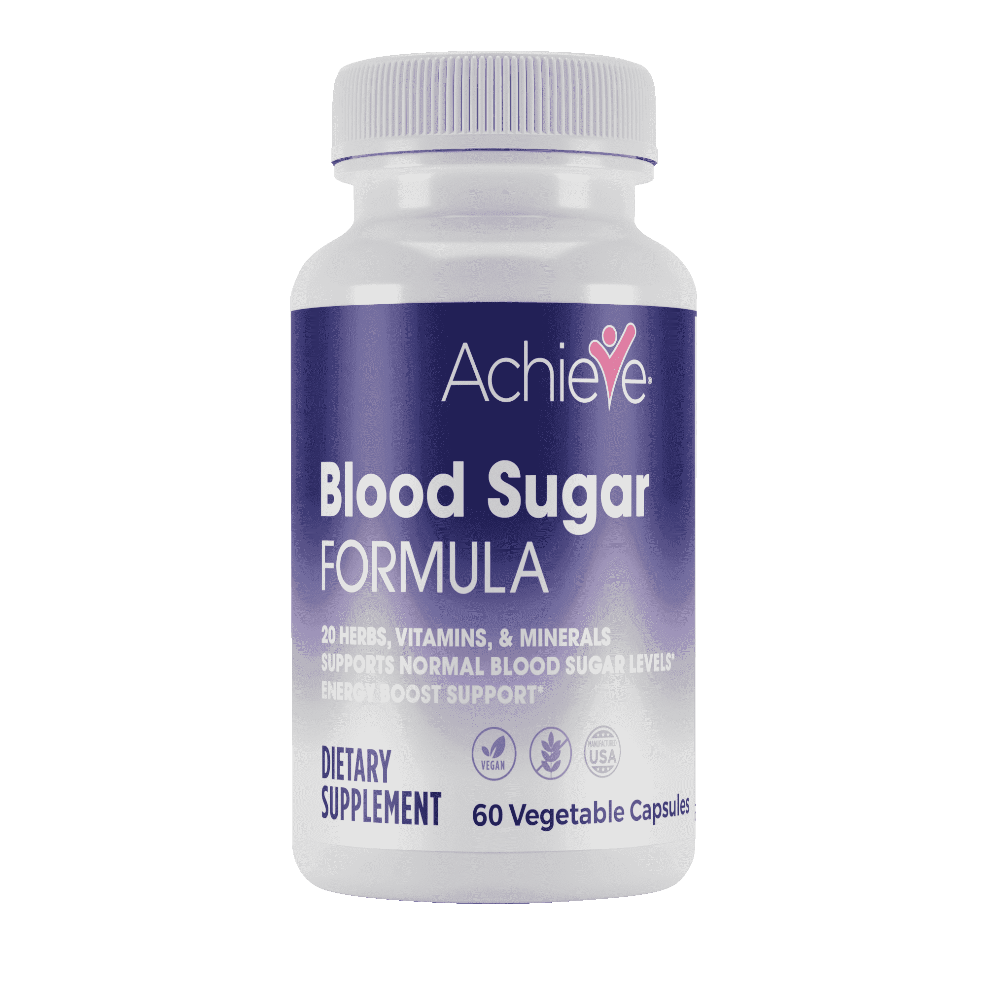 Achieve Advanced Formula Blood Sugar Support Multivitamin Supplement, 60 Capsules