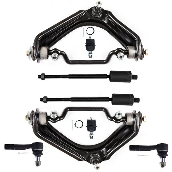ECCPP Control Arm Kit For 2002 2003 2004 2005 For Ford Explorer For Mercury Mountaineer - Inner Tie Rod Ends- 4.0L Models Lower Ball Joints Outer Tie Rod Ends Upper Control Arms