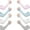 Pink, Blue, White, Grey, variant on 8 Pairs Sun Long Sleeves UV Protection Cooling Arm Sleeves - Thumb Hole Sun Sleeves Cover for Running, Cycling, Biking