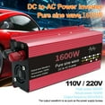 Pure Sine Wave Inverter DC 12V 24V To AC 110V 220V Voltage 1000W 1600W