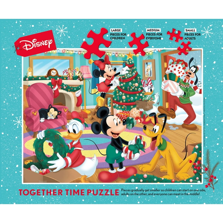 Disney Store Minnie and Mickey Mouse Christmas Puzzle 500 Piece 2016