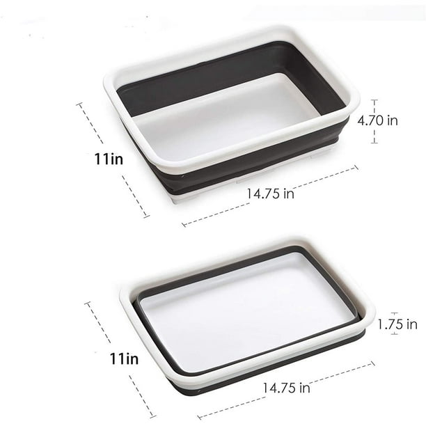 Collapsible Dish Pans 10L Portable Washing Basin Dish Pan