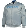 thumbnail image 2 of Men's Mitchell & Ness Blue/Silver Detroit Lions Big & Tall Throwback Reversible Full-Zip Jacket, 2 of 6