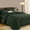 Emerald Green, variant on Flymme Black Comforter Set with Sheets ,7 Pieces Bed in a Bag Queen Size,Comfortable Stitch Quilted Comforter Bedding Sets for Man Women Bedroom