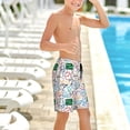 thumbnail image 6 of Cauagu Back To School Print Swim Trunks for Men,Youth Boys Swim Shorts Compression Liner Beach Shorts Boys' Swimming Shorts 7-20 Years Bathing Suit-Medium, 6 of 7