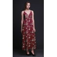 thumbnail image 3 of Bimba Bird Printed Adjustable Spaghetti Strap Long Maxi Dress Summer Beachwear-Small, 3 of 6