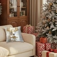 thumbnail image 4 of Throw Pillow Covers, Christmas Home Decor, Pillowcase Cushion Cover Room Bedroom Sofa Decoration Square 17.72X17.72In(A), 4 of 6