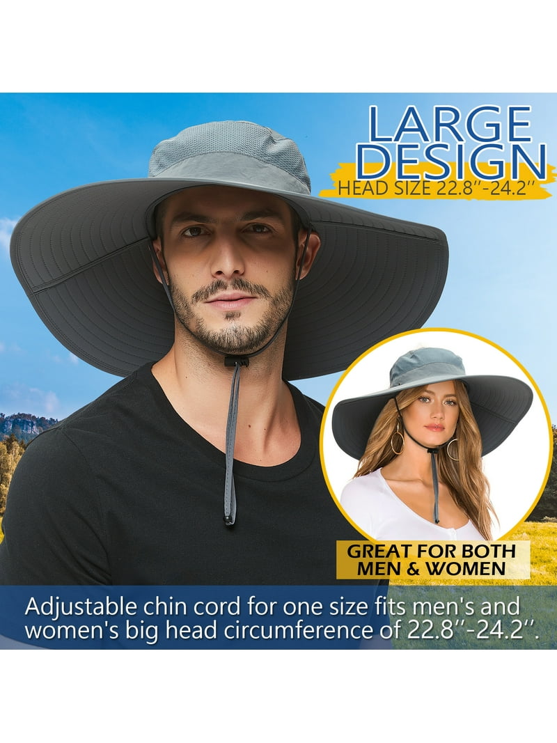 HLLMAN Super Wide Brim Sun Hat For Mens/Womens,Floppy summer  display picture 3