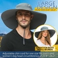 thumbnail image 4 of HLLMAN Super Wide Brim Sun Hat For Mens/Womens,Floppy summer Hat For Fishing/Hiking/Gardening, 4 of 7