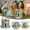 Green, variant on St. Patrick's Day 2D Shamrock Diamond-Painting House Ornament - 7.87In Sparkling Acrylic Table Window Decor for March 17