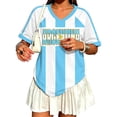 thumbnail image 3 of 2026 Argentine Soccer Jersey for Women, V-Neck Short Sleeve Game Day Argentine Soccer Shirt, Argentine Soccer Fan Jersey for Game Day Party Casual Summer Outfit (Sky Blue, XXL), 3 of 6