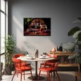 thumbnail image 4 of ZHONGYUTONG Wine Wall Art Canvas Kitchen Picture Wall Decor Red Grape Wine Barrel Print Painting for Bar Framed (12.00" x 18.00"), 4 of 5