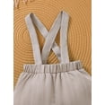 thumbnail image 6 of PureChapter Baby Boys' Clothing Sets Boys Summer Outfits Palm Tree & Surfboard Print Short Sleeve Bow Tie Shirt & Suspender Shorts 2-Piece, 6 of 9