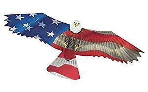 Bald Eagle Kite 60 Inch Wingspan 300 Feet String Sturdy Easy Fly Summer Outdoor 