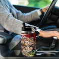 thumbnail image 6 of WWE 30 Oz Tumbler with Straw, Vacuum Insulated Stainless Steel Double Wall Water Bottle Travel Coffee Mug, Gifts, 6 of 8