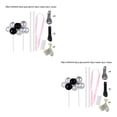 thumbnail image 4 of bedienty Cake Topper Home Wedding Party Cake Balloon Ribbon Straws Decoration Pastry Decor Sapphire Glitter Balloon 3# 2Set, 4 of 6