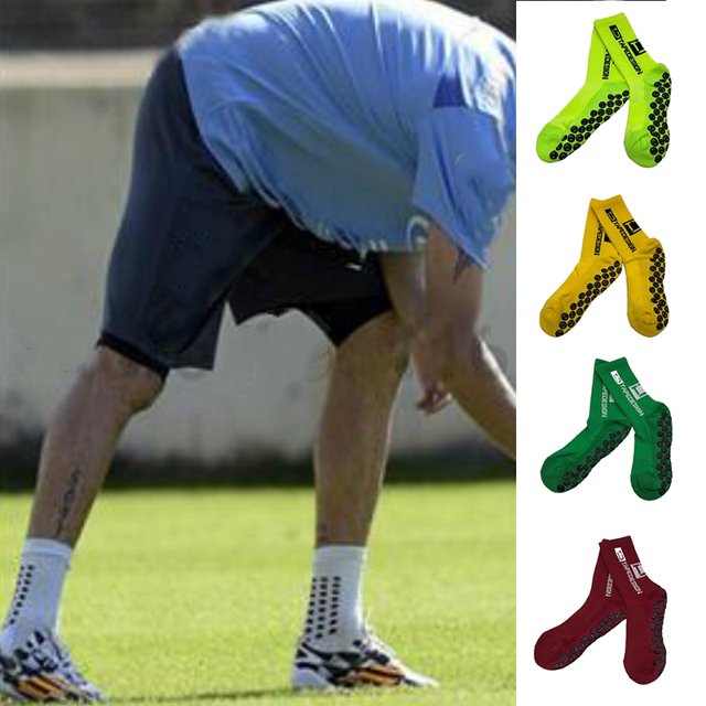 CAROOTU une Paire de Chaussettes de Soccer Antidérapantes pour Course Athlétique
