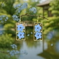 thumbnail image 2 of Forget-Me-Not and Queen Anne's Lace Pressed Wildflower Earrings Dry Flower Earrings Real Flower Earrings Personalized Handmade Jewelry, Gifts for Christmas, Mother's Day, Valentine's Day, Birthday, 2 of 8