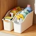 thumbnail image 6 of Tall Under Sink Organizer with Wheels,Roll Out Plastic Organizer Bins with Handle for Kitchen,Bathroom and Pantry,Multi-purpose Freezer Organization,Kitchen Organizers and Storage, 6 of 9