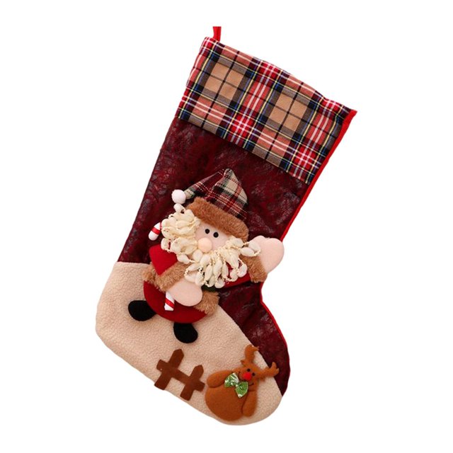 Saco de calcetín de Nad Regalo de Nad Decoración de Sunnimix Medias de Navidad