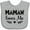 AC-Heather Grey, variant on Inktastic Mamaw Loves Me Grandchild Girls Baby Bib