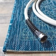 thumbnail image 5 of SAFAVIEH Courtyard Delbet Medallion Indoor/Outdoor Area Rug, Navy/Ivory, 4' x 5'7", 5 of 11