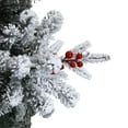 thumbnail image 5 of Haute Decor 9 Ft. Tall Slim Lexington Pre-Lit Flocked Artificial Christmas Tree, 5 of 5