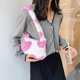 thumbnail image 3 of Bolso de hombro de felpa con estampado de corazón de flores para mujer a la moda (rosa) Tmvgtek Para estrenar, 3 of 9