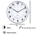 thumbnail image 5 of Pemberly Row  Contemporary  Synchro Silent Wall Clock Silver Plastic, 5 of 5