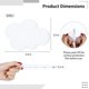 thumbnail image 5 of Posavasos acrílicos de 8 piezas, posavasos de escritorio transparentes con forma de nube, lindos posavasos irregulares para tazas de café, platos decorativos estéticos, almohadillas aislantes para taz, 5 of 6