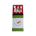 thumbnail image 4 of Bearachild Paquete de 4 soportes para vajilla de Navidad, bolso para el hogar, Hotel, Festival, tenedor, cubiertos, regalos de Navidad, Kits de decoración para fiestas, 4 of 6