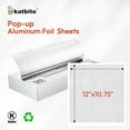 thumbnail image 3 of Katbite Pre-Cut Aluminum Foil Sheets, Pop Up Heavy Duty Tin Foil, 12x10.75 Inches, 125 Sheets, 3 of 9