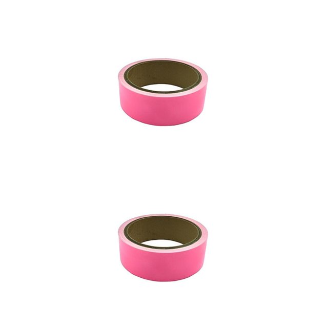 Yuarrent Cinta de advertencia luminosa recortable portátil para el hogar, tira de seguridad autoadhesiva para pasarela, resistente al agua, Rosa 10 mm 2piezas