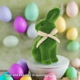 thumbnail image 4 of Resin Flocked Bunny Figurines with Green Moss, 2025 Easter Decorations Decorative for Home, Spring Tabletop Centerpiece, Outdoor Garden Rabbit Statues, 4 of 7
