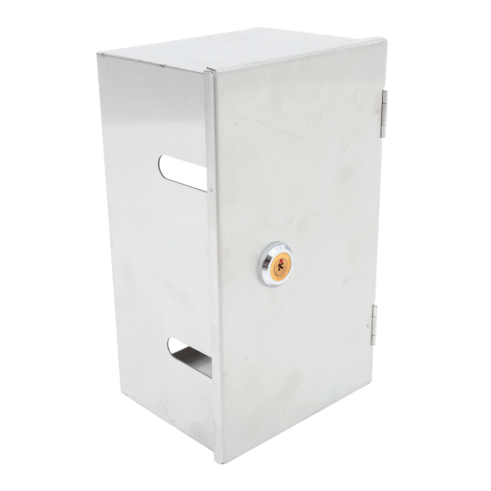Baluue Weatherproof Stainless Steel Electrical Outlet Socket Protector Box with Lockable Cover for Outdoor Use