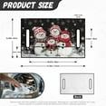 thumbnail image 7 of Yuyamidu Adorable Snowflake Golf Cart Seat Covers, Soft and Comfortable Golf Cart Seat Towel Blanket with Front Pockets for 2 Passenger Seats, Cute Christmas Club Car Golf Cart Accessories, 7 of 7