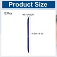 thumbnail image 2 of Uxcell Slim Metal Ballpoint Pen, 12Pcs Black Ink 1mm Medium Point Pen Metallic Retractable Lightweight Smooth Writing Pens for Business Office Wedding Guest Book, Dark Blue, 2 of 7