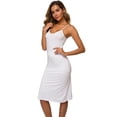 thumbnail image 1 of LB LIFEBEST Vestido largo con tirantes finos para mujer, color blanco, 1 of 5