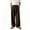 Brown@GC@, variant on CONZONE Mens Baggy Pants Wide Leg Pants for Men Trendy Buttons Solid Soft Casual Joggers Pant With Pockets