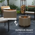 thumbnail image 4 of Resenkos Portable Smokeless Fire Pit, Steel Camping Stove with Fire Poker for Outdoors - Bronze, 4 of 7